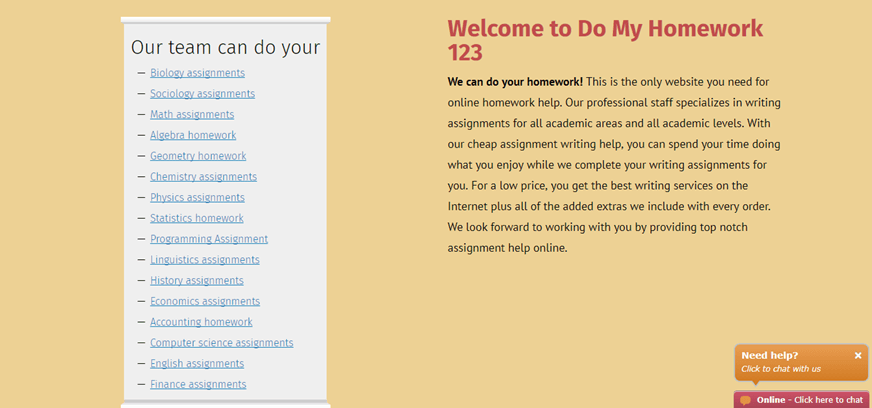 domyhomework123.com services