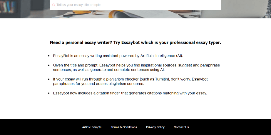 EssayBot.com Review - Early Days - Simple Grad