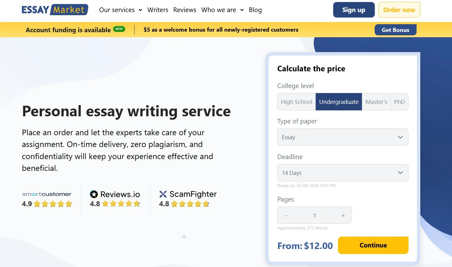 EssayMarket review