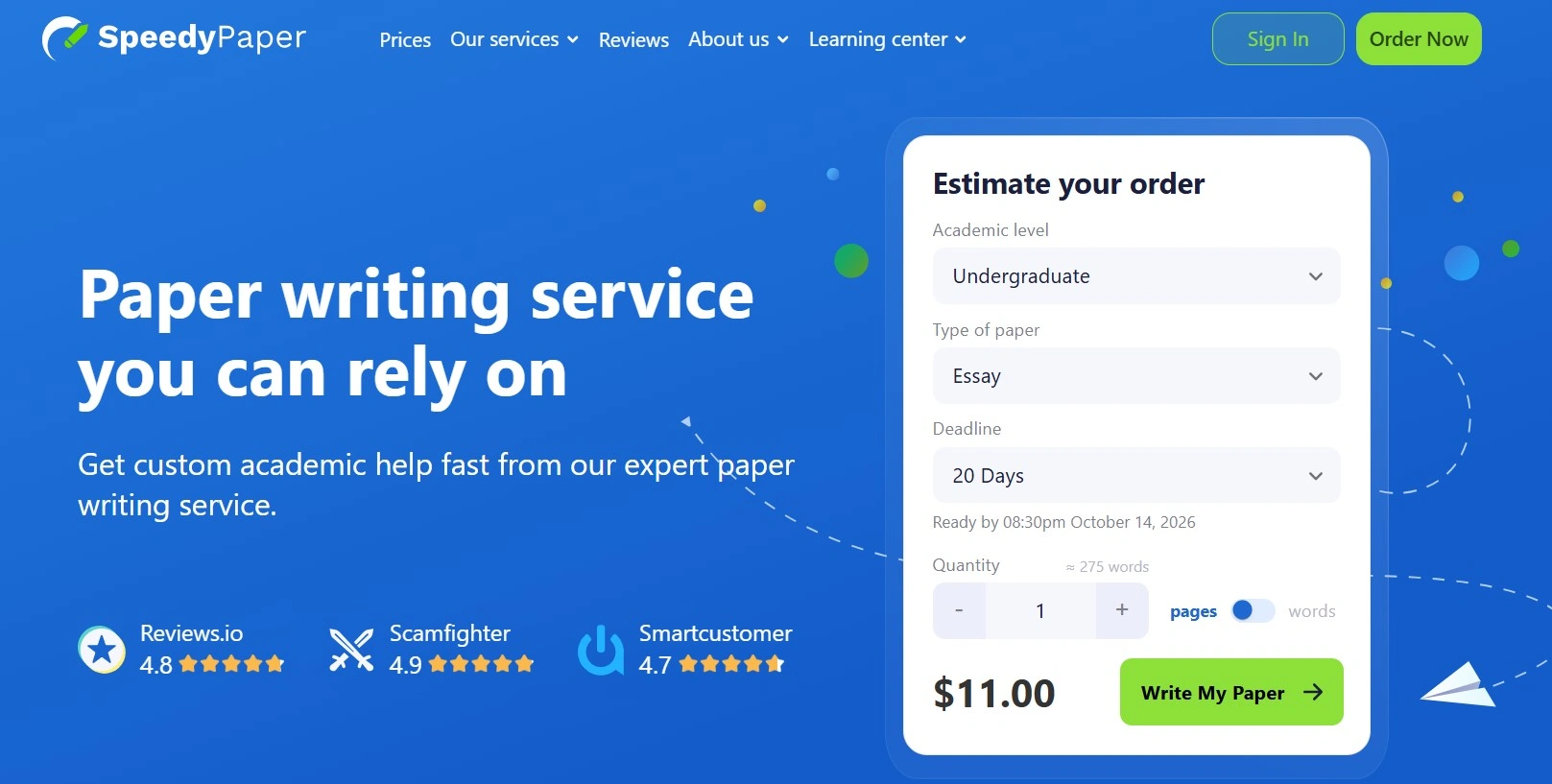 SpeedyPaper review